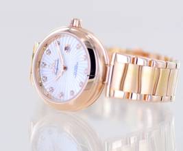 Thumbnail von Omega De Ville Ladymatic 18K Roségold Co-Axial Diamond Supernova Dial MOP Luxus B+P </h1>