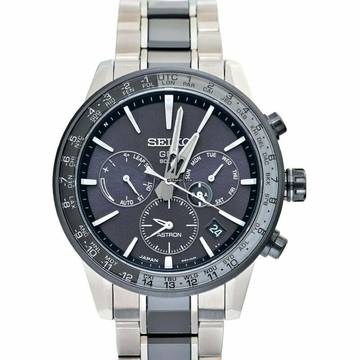  Seiko Astron GPS Solar SBXC011 - Astron Eco-Drive Black Dial Ceramic Men's Watch </h1> 