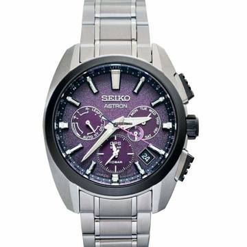  Seiko Astron GPS Solar SBXC101 - Astron Quartz Purple Dial Titanium Men's Watch </h1> 