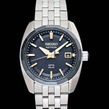 Thumbnail von Seiko Astron SBXD011 - Astron Quartz Black Dial Stainless Steel Men's Watch </h1>