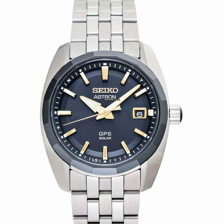  Seiko Astron SBXD011 - Astron Quartz Black Dial Stainless Steel Men's Watch </h1> 