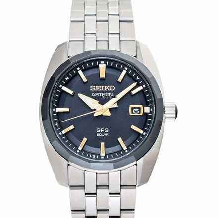  Seiko Astron SBXD011 - Astron Quartz Black Dial Stainless Steel Men's Watch </h1> 