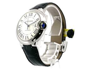 Thumbnail von Cartier Ballon Bleu 36mm de Cartier 36 Edelstahl / Leder Ref. WSBB0028 </h1>