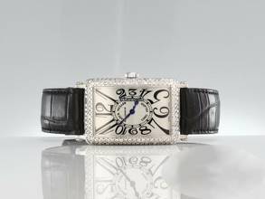 Thumbnail von Franck Muller Long Island Weissgold 750 Diamanten 950 Qz D Medium Damenuhr Lady White Gold </h1>