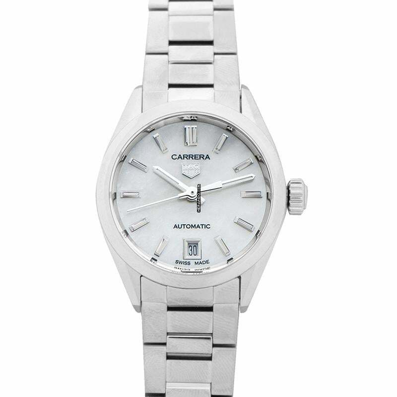 TAG Heuer Carrera Lady WBN2410.BA0621 - Carrera Automatic Mother of pearl Dial Stainless Steel Ladies Watch </h1>