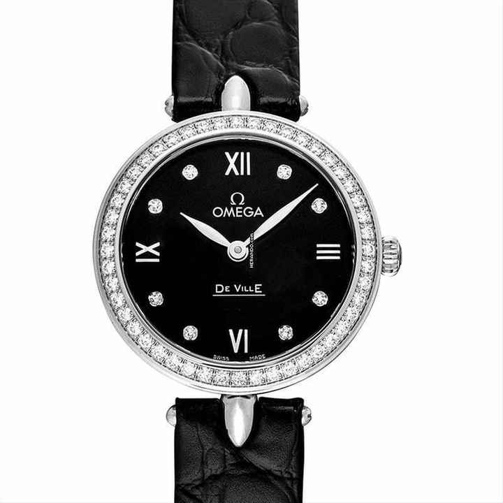  Omega De Ville Prestige 424.18.27.60.51.001 - De Ville Quartz Black Dial Stainless Steel Ladies Watch </h1> 