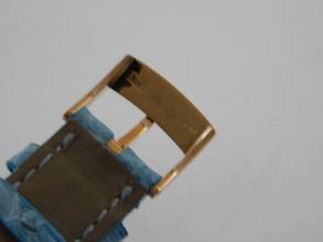 Thumbnail von Chopard Happy Sport II SUN 18 Karat Rosegold 38 mm im Top Zustand mit Krokoband