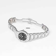 Thumbnail von Bulgari Diagono 101354 - Diagono Quartz Black Dial Stainless Steel Ladies Watch </h1>