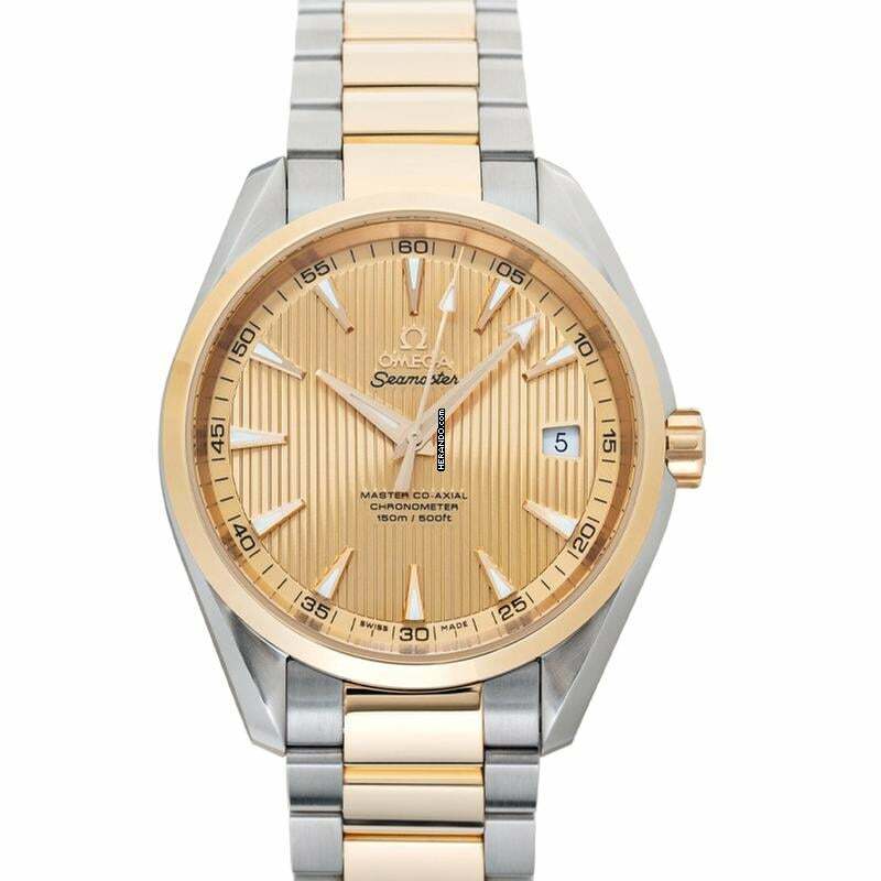 Omega Seamaster Aqua Terra 231.20.42.21.08.001 - Seamaster Automatic Champagne Dial Stainless Steel Men's Watch </h1>