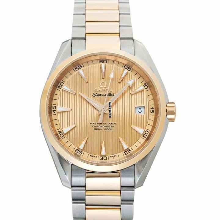  Omega Seamaster Aqua Terra 231.20.42.21.08.001 - Seamaster Automatic Champagne Dial Stainless Steel Men's Watch </h1> 