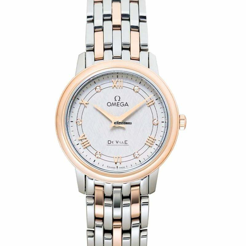 Omega De Ville Prestige 424.20.27.60.52.003 - De Ville Quartz Silver Dial Stainless Steel Ladies Watch </h1>