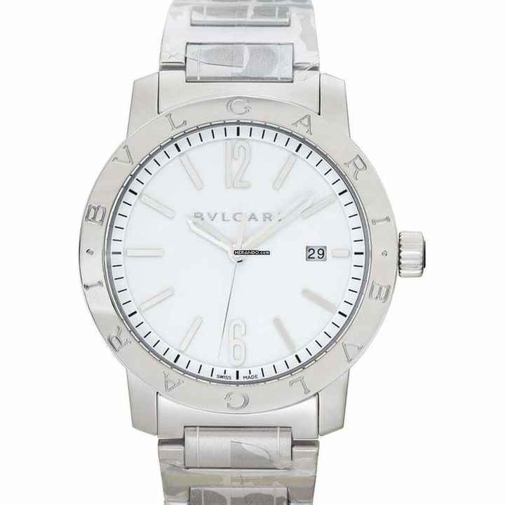  Bulgari Bulgari 102055 - Bvlgari Bvlgari Automatic White Dial Stainless Steel Men's Watch </h1> 