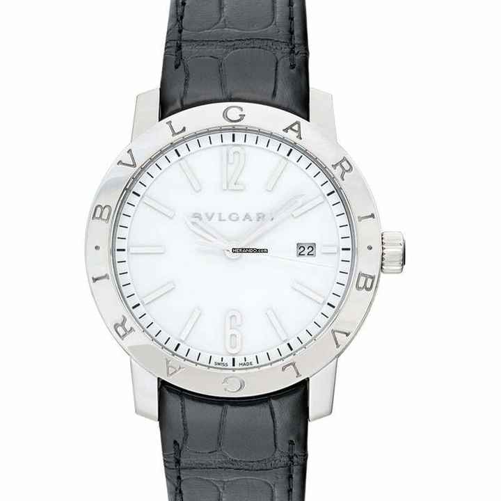  Bulgari Bulgari 102056 - Bvlgari Bvlgari Automatic White Dial Stainless Steel Men's Watch </h1> 