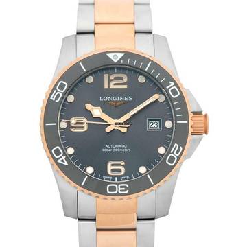  Longines HydroConquest L37813787 - HydroConquest Automatic Grey Dial Stainless Steel Men's Watch </h1> 