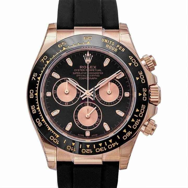  Rolex Daytona 116515LN - Cosmograph Daytona 18ct Everose Gold Automatic Black Dial Men's Watch </h1> 