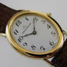 Thumbnail von Jaeger-LeCoultre 18 Karat Gelbgold Baignoire Jumbo Handaufzug 29 x 38 mm Rarität </h1>