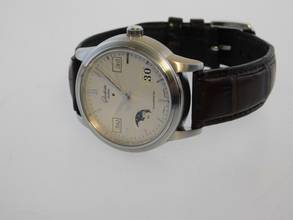 Thumbnail von Glashütte Original Senator Ewiger Kalender Stahl im Full Set + Revision aus Erstbesitz wie Neu </h1>