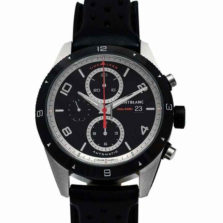  Montblanc Timewalker 116098 - TimeWalker Chronograph Automatic Black Dial Men's Watch </h1> 