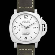 Thumbnail von Panerai Luminor Marina Automatic PAM01314 - Marina Automatic White Dial Stainless Steel Men's Watch </h1>