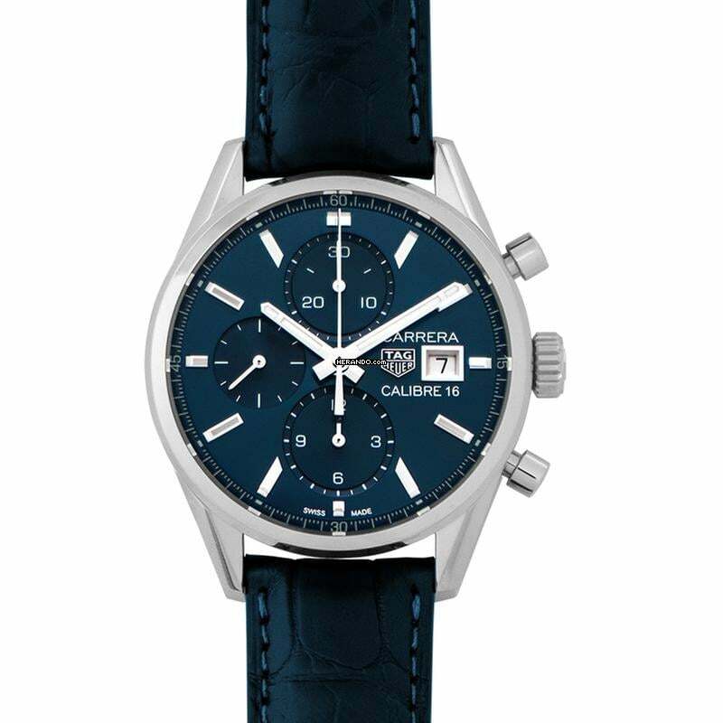 TAG Heuer Carrera Calibre 16 CBK2112.FC6292 - Carrera Calibre 16 Chronograph Automatic Blue Dial Men's Watch </h1>