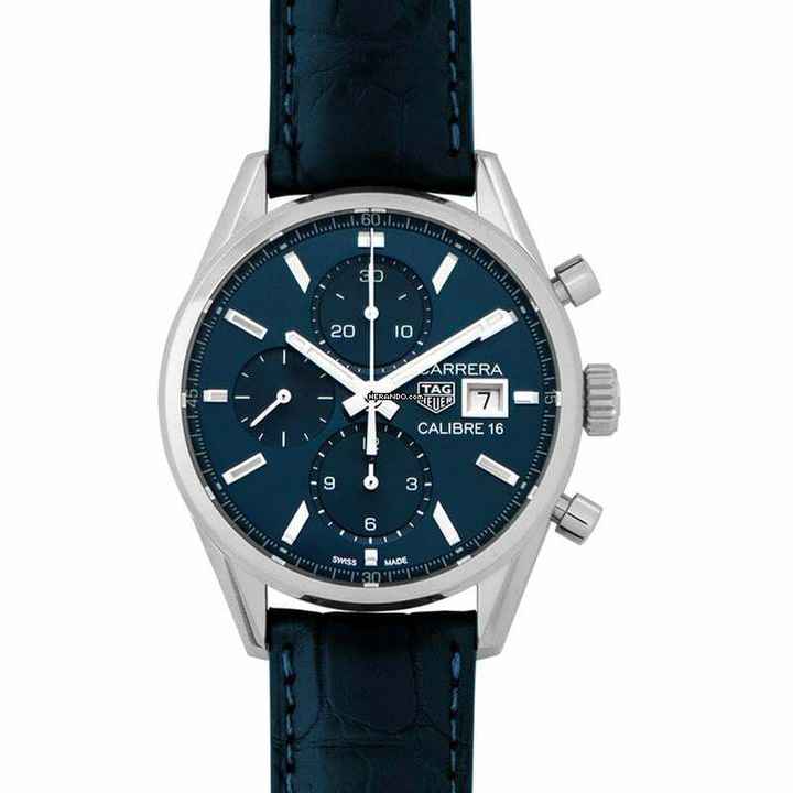  TAG Heuer Carrera Calibre 16 CBK2112.FC6292 - Carrera Calibre 16 Chronograph Automatic Blue Dial Men's Watch </h1> 