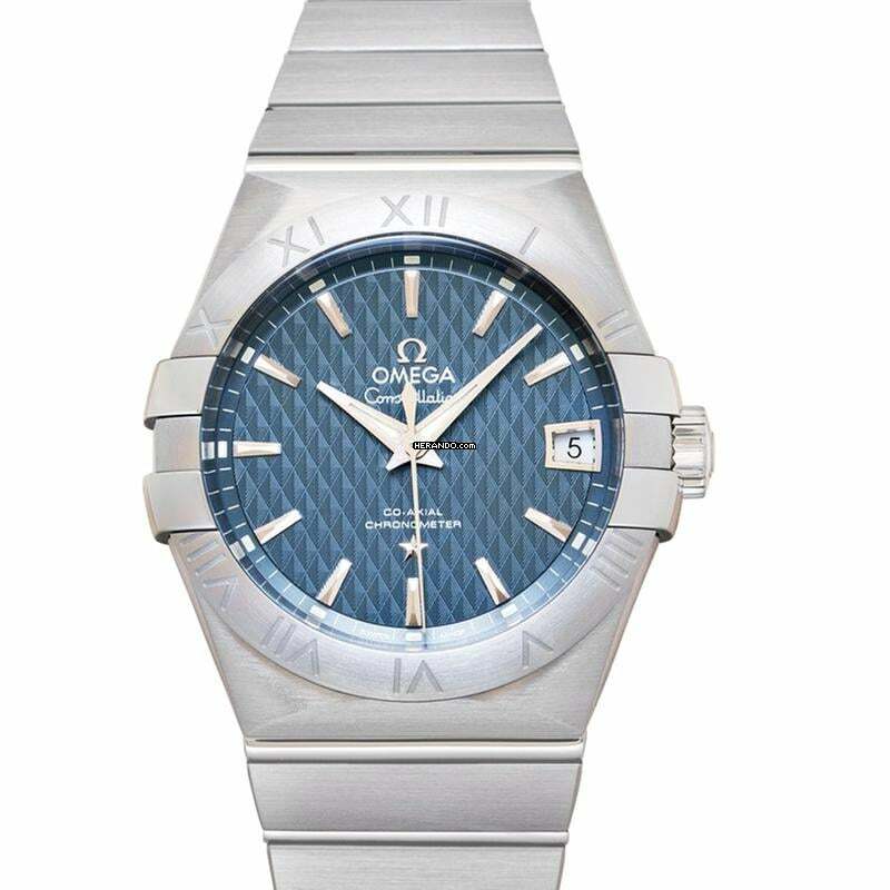 Omega Constellation Men 123.10.38.21.03.001 - Constellation Automatic Blue Dial Stainless Steel Men's Watch </h1>
