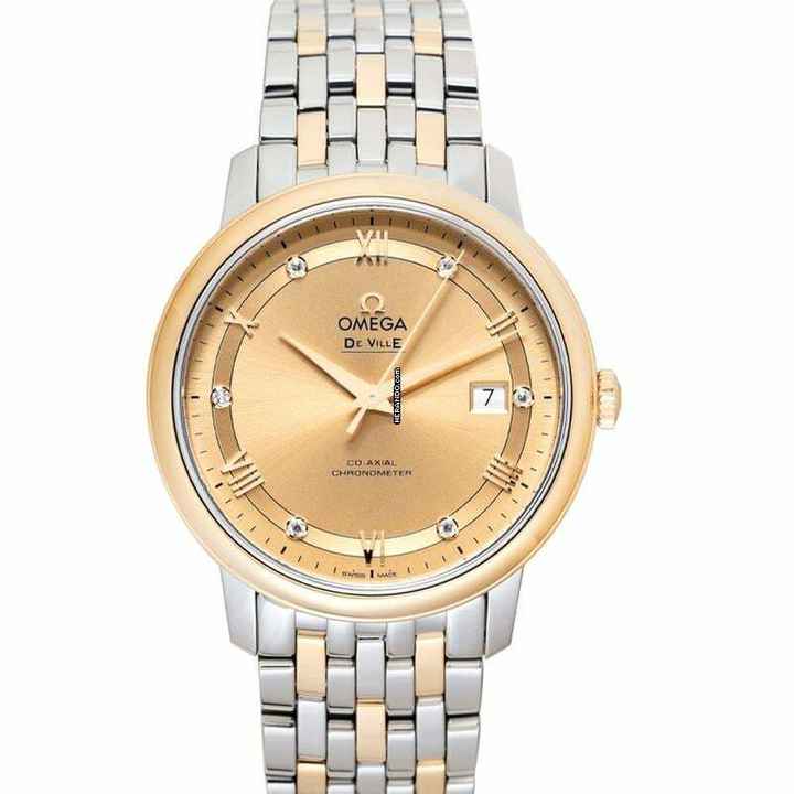  Omega De Ville Prestige 424.20.40.20.58.001 - De Ville Automatic Champagne Dial Stainless Steel Men's Watch </h1> 