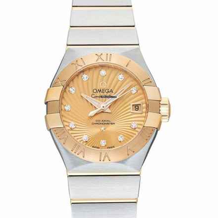  Omega Constellation Ladies 123.20.27.20.58.001 - Constellation Automatic Champagne Dial Stainless Steel Ladies Watch </h1> 