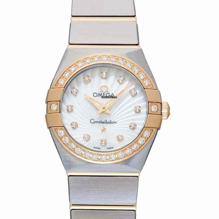  Omega Constellation Quartz 123.25.24.60.55.004 - Constellation Quartz Mother of pearl Dial Stainless Steel Ladies Wat </h1> 