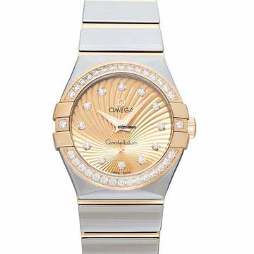  Omega Constellation Quartz 123.25.27.60.58.002 - Constellation Quartz Champagne Dial Stainless Steel Ladies Watch </h1> 