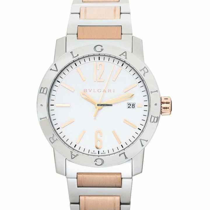  Bulgari Bulgari 102108 - Bvlgari Bvlgari Automatic White Dial Stainless Steel Men's Watch </h1> 
