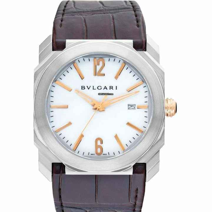  Bulgari Octo 102207 - Octo Automatic White Dial Stainless Steel Men's Watch </h1> 