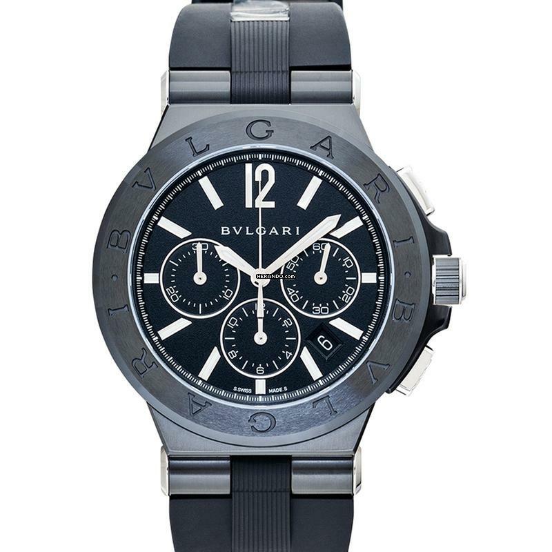  Bulgari Diagono 102122 - Diagono Automatic Black Dial Stainless Steel Men's Watch </h1> 