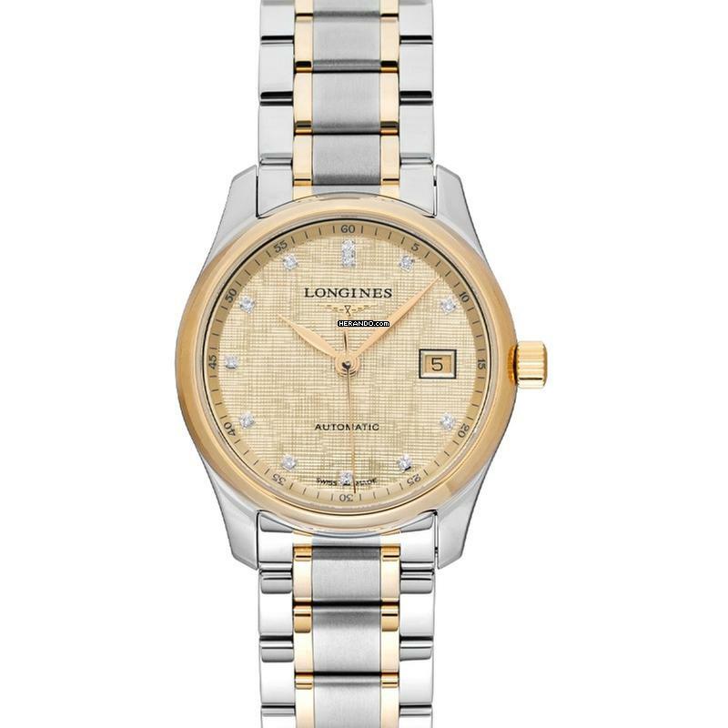  Longines Master Collection L22575387 - The Longines Master Collection Automatic Gold-tone Dial Stainless Steel Ladies </h1> 