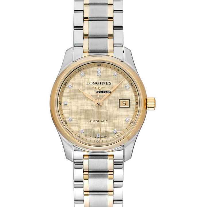  Longines Master Collection L22575387 - The Longines Master Collection Automatic Gold-tone Dial Stainless Steel Ladies </h1> 