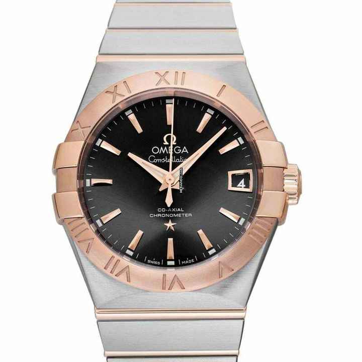  Omega Constellation Men 123.20.38.21.06.002 - Constellation Automatic Grey Dial Stainless Steel Men's Watch </h1> 