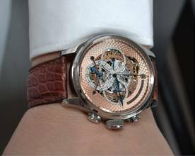Thumbnail von Alexander Shorokhoff Chrono Regulator Skeleton optional in weiss und gelb