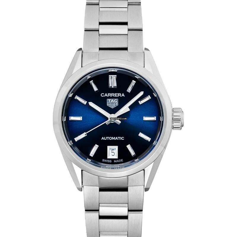 TAG Heuer Carrera Lady WBN2411.BA0621 - Carrera Automatic Blue Dial Stainless Steel Ladies Watch </h1>