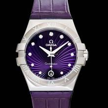 Thumbnail von Omega Constellation Quartz 123.13.35.60.60.001 - Constellation Quartz Purple Dial Stainless Steel Ladies Watch </h1>