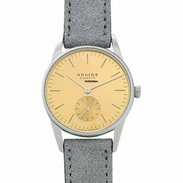  NOMOS 359 - Glashutte Manual-winding Gold-tone Dial Stainless Steel Ladies Watch </h1> 