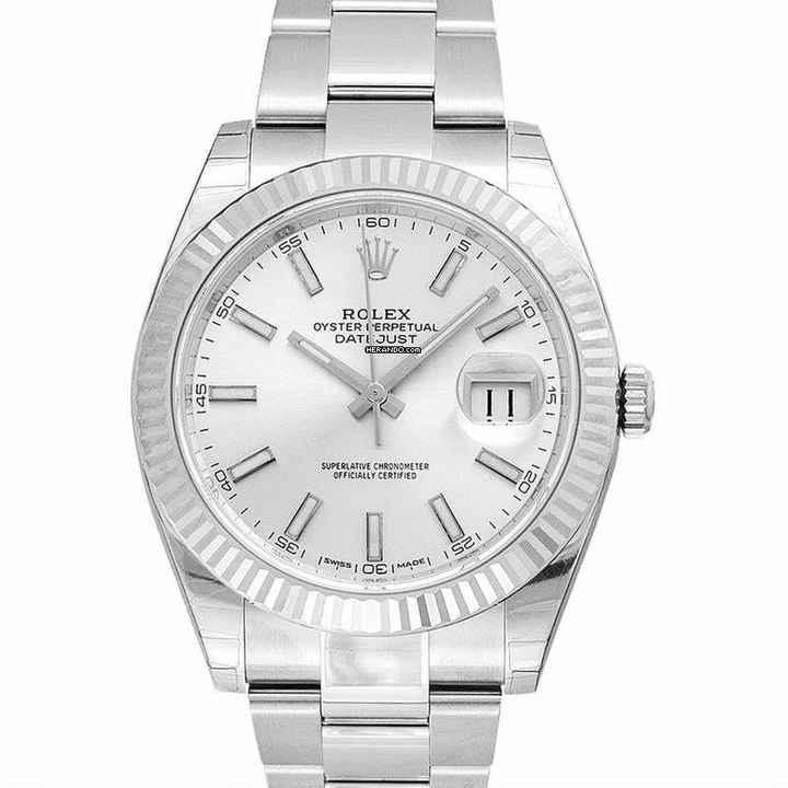  Rolex Datejust 41 126334 - Datejust Automatic Silver Dial Stainless Steel and White Gold Men's Watch </h1> 