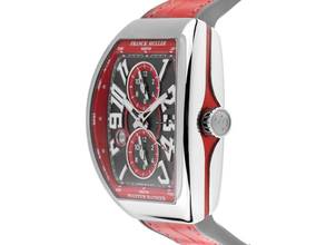 Thumbnail von Franck Muller Vanguard Master Banker 3-Zeitzonen Stahl Automatik Armband Leder Kautschuk Faltschließe 54x44mm Box&Pap. Full Set Neu