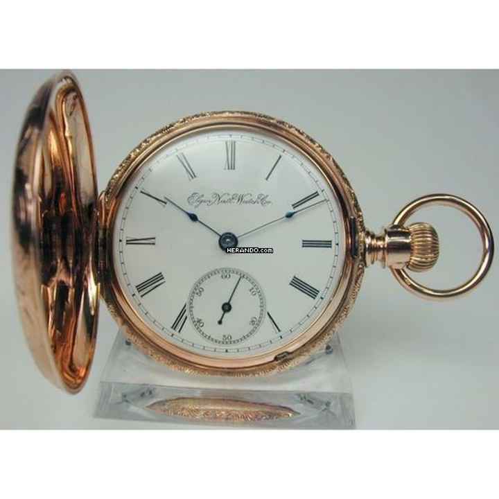  Elgin Savonette Taschenuhr 14 kt. von ca. 1882 
