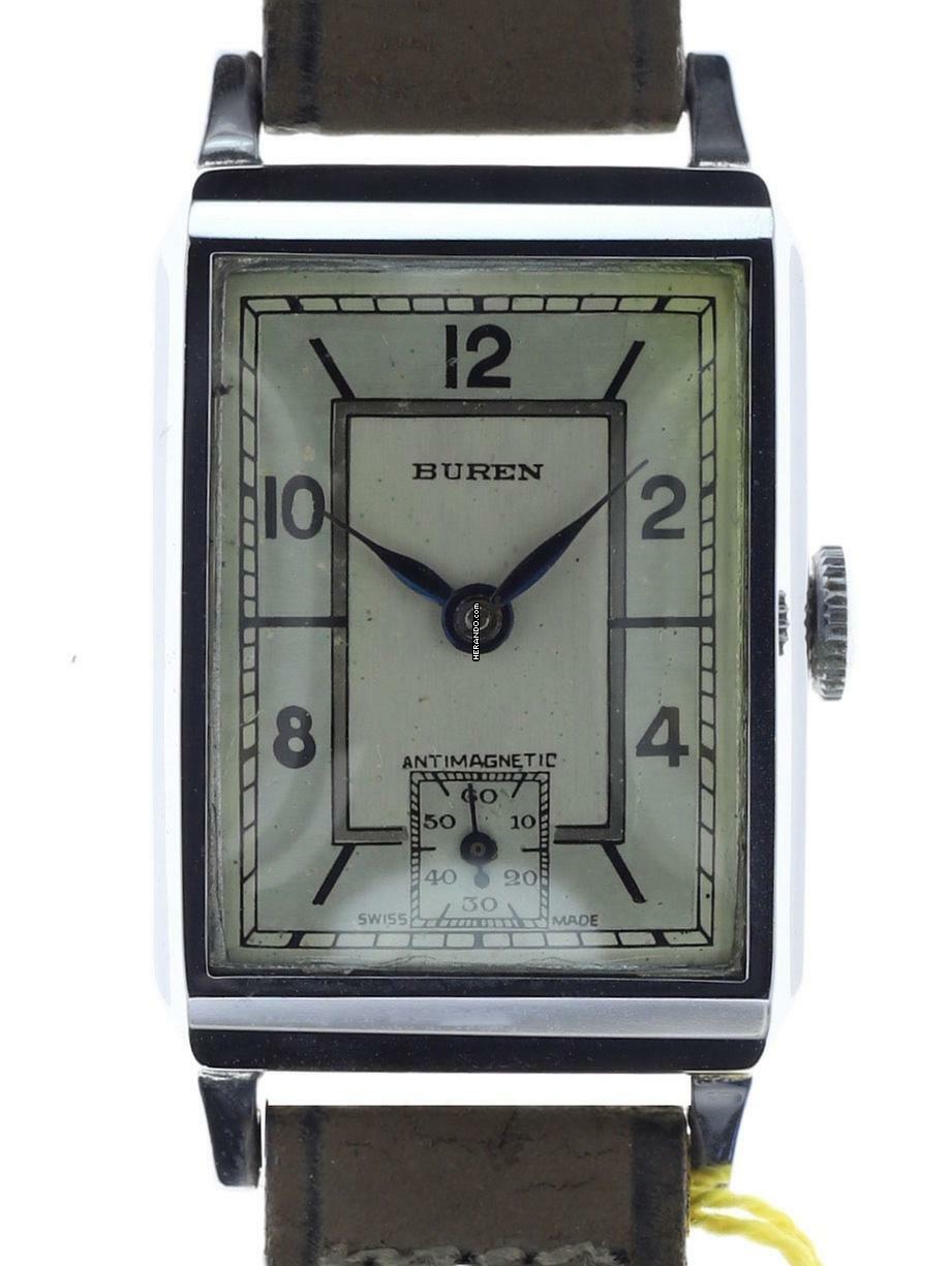 Buren Gents manual wind Antimagnetic Wristwatch </h1>