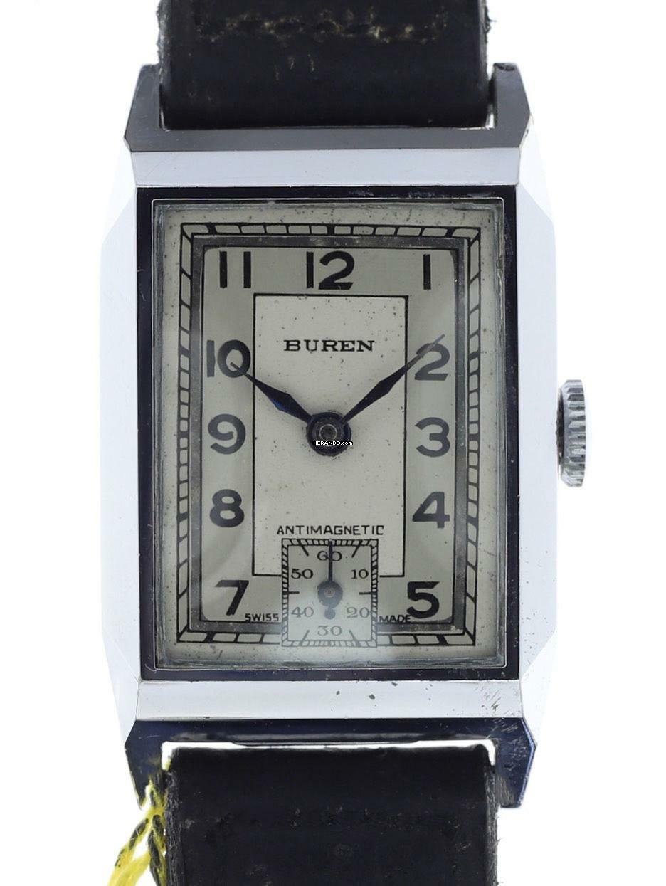 Buren Gents manual wind Antimagnetic Wristwatch </h1>