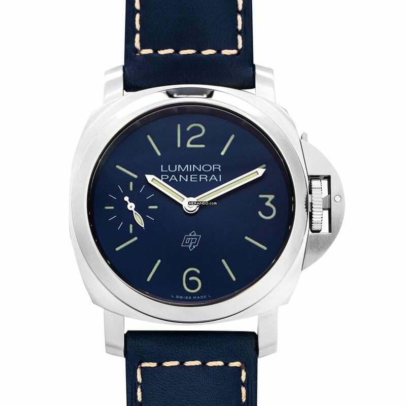  Panerai Luminor PAM01085 - Luminor Manual-winding Blue Dial Stainless Steel Men's Watch </h1> 