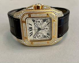Thumbnail von Cartier Santos 100 Xl DIAMONDS REF : WMS02351 / 2935