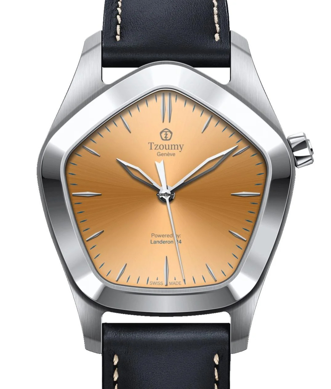 Tzoumy Genève Melon Rhodinierte Sekunde (5-Jahre Garantie)