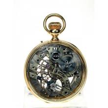 Thumbnail von Skelettierte offene Goldtaschenuhr von Mermod Freres