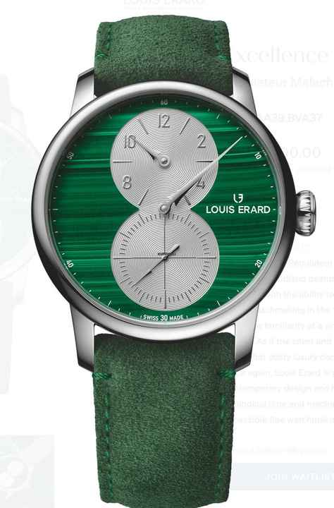  Louis Erard Excellence Régulateur Malachite 
